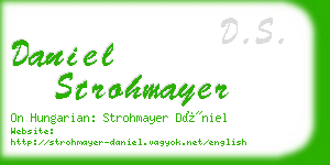 daniel strohmayer business card